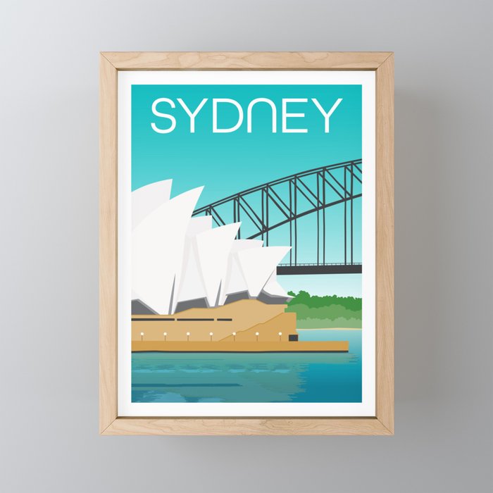 Sydney Australia Framed Mini Art Print