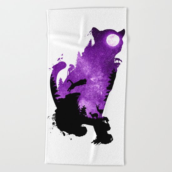Into the Dark Beach Towel