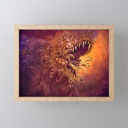 Carnivorous_Rex_Purple Framed Mini Art Print