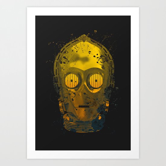 C3PO Splash Art Print
