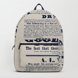 Good News Vintage Advertising Poster Backpack