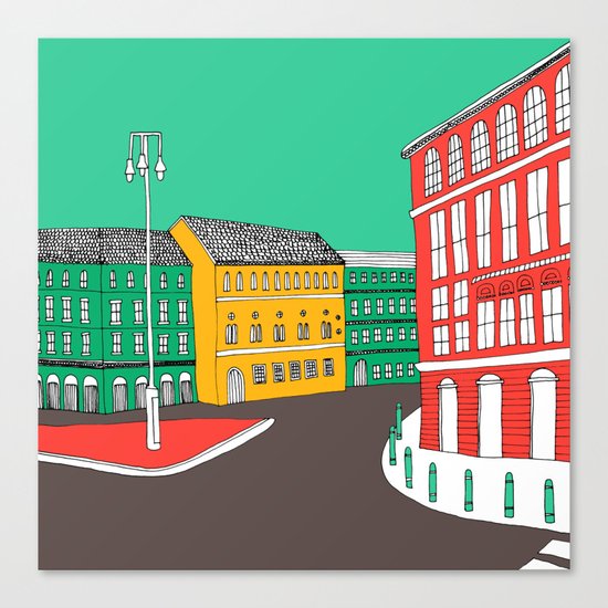 City Life // European Architecture Canvas Print