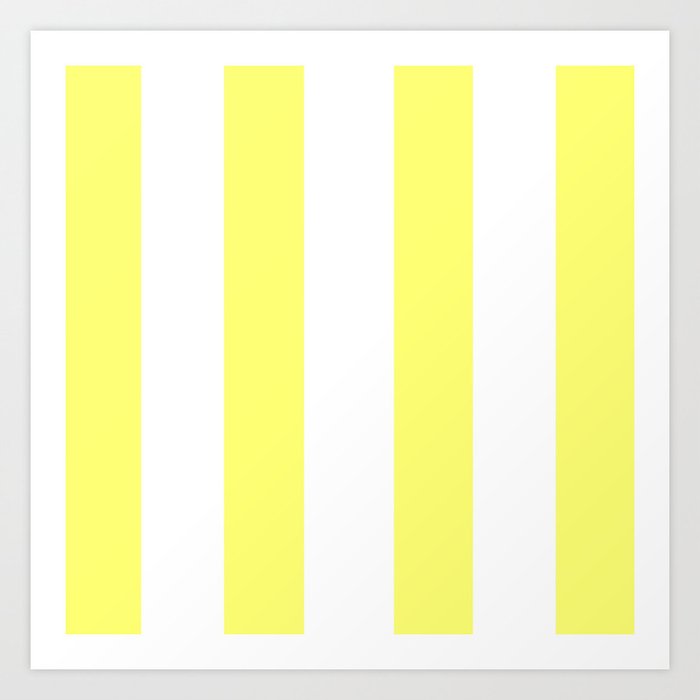 Sunshine Stripes - Fresh Yellow Art Print