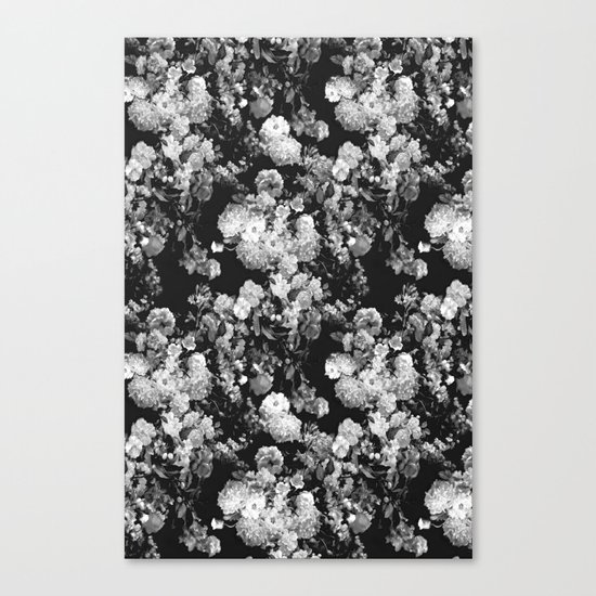 Through The Flowers // Floral Collage Canvas Print