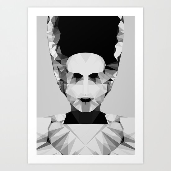 Polygon Heroes - The Bride Art Print