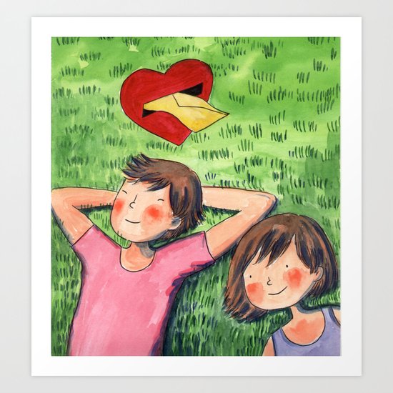 The Love Letter Art Print