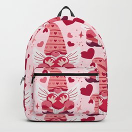 Cute Valentines Day Heart Gnome Lover Backpack