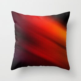 Red and Orange Texture Throw Pillow