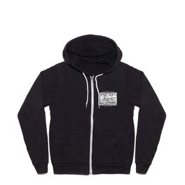 Typical Suburbia B&W 2 Full Zip Hoodie