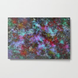 Space traveller Metal Print | Colours, Digital, Colourful, Sky, Greens, Glowing, Lighting, Reds, Painting, Lit 