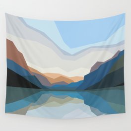 Mountain Lake Colors Wall Tapestry
