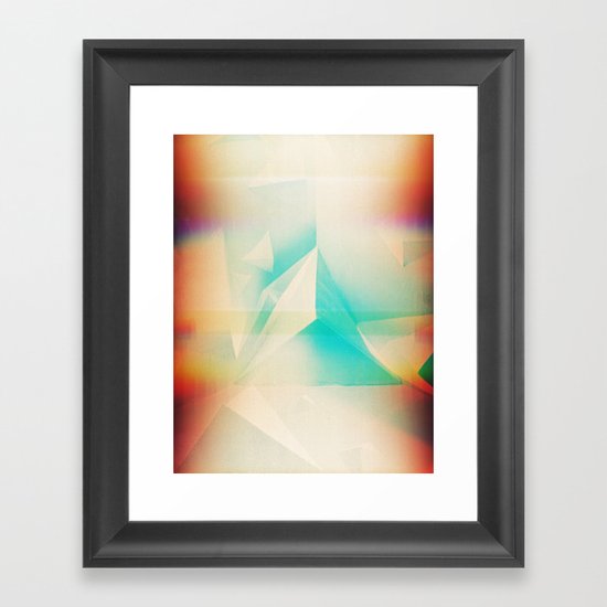 Triangles Framed Art Print