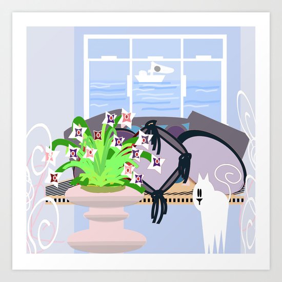 The Lilac room Art Print