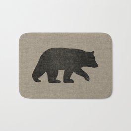 Black Bear Silhouette Badematte | Outdoor, Outline, Silhouette, Drawing, Wildanimal, Animallover, Animalsilhouette, Camping, Bear, Cutebear 