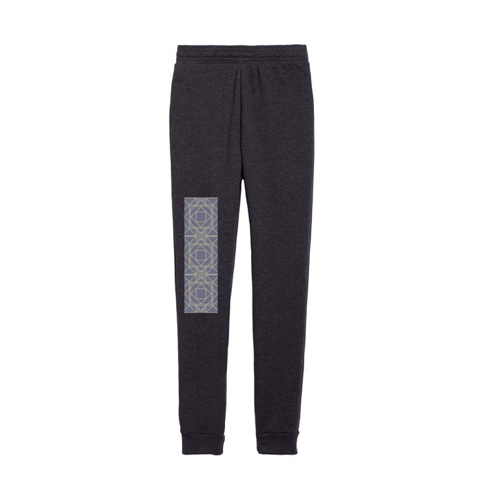 Art Deco Geometric French Lavender Kids Joggers