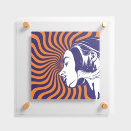 Face illusion Floating Acrylic Print