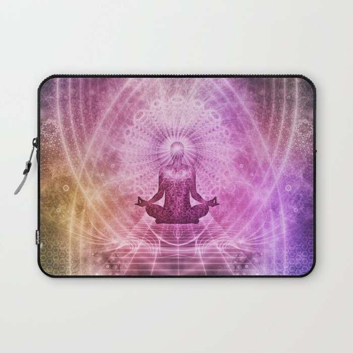 Spiritual Yoga Meditation Zen Colorful Laptop Sleeve