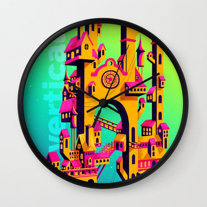Ciudad Vertical Wall Clock