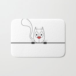 Cat Bath Mat | Other, Cat, Animal, Rtn, Child, Children, Digital, Illustration, Vector, Cartoon 