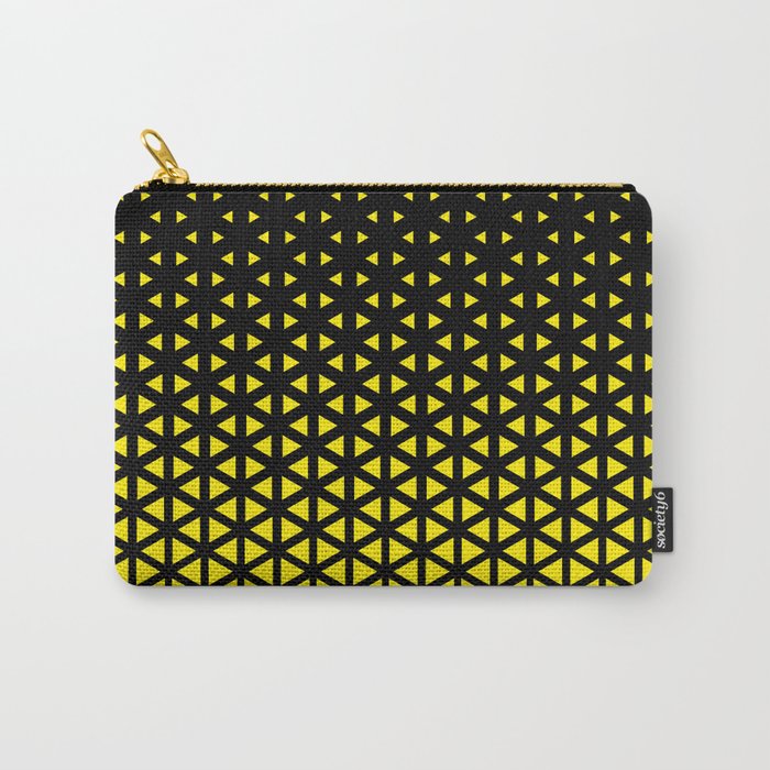 Halftone geometric triangle Carry-All Pouch
