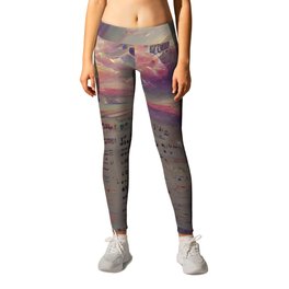Abstract Colourful Scripture Inspired Bible AI Art Leggings