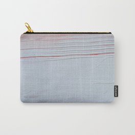 Melody [2]: a pretty abstract piece in pink white and gold by Alyssa Hamilton Art Carry-All Pouch