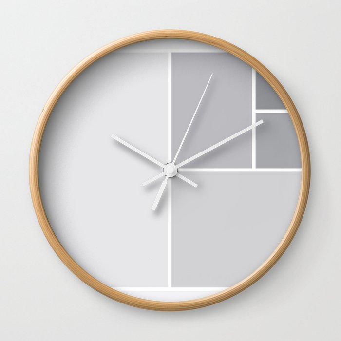 Fibonacci Blocks Wall Clock