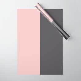 Millennial Pink Blush Coco Brown Neapolitan Wrapping Paper