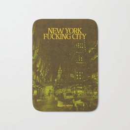 New York Fuckin' City Bath Mat | Retro, Nyc, Newyork, Noise, Analogue, Interiordesign, Studiomore, Y2K, Photographyposters, Film 