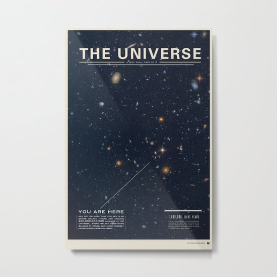 THE UNIVERSE - Space | Time | Stars | Galaxies | Science | Planets | Past | Love | Design Metal Print