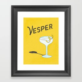Vesper Martini with a Twist Framed Art Print