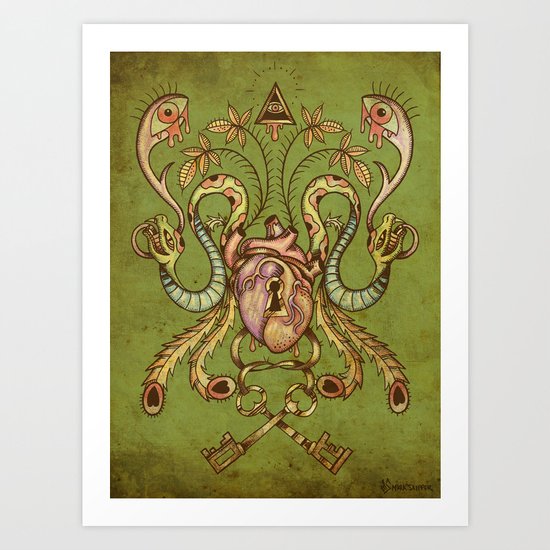 Under Lock and Key Art Print