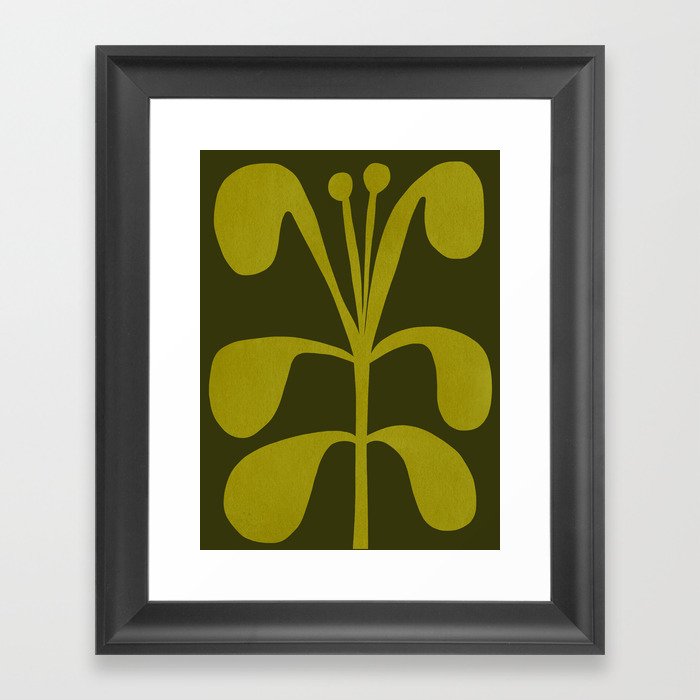 Abstract-botanical 15 Framed Art Print