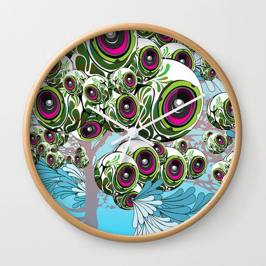 Apples for Ears Wall Clock