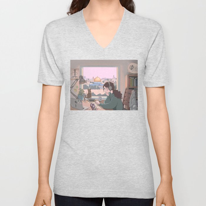 Lofi shop girl shirt
