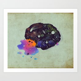 Cosmic Chip Cookie  Art Print