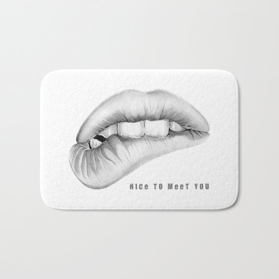 nice to meet you... Bath Mat