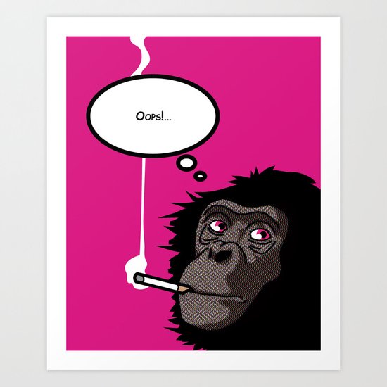 Pop Icon - Bonobo 2 Art Print