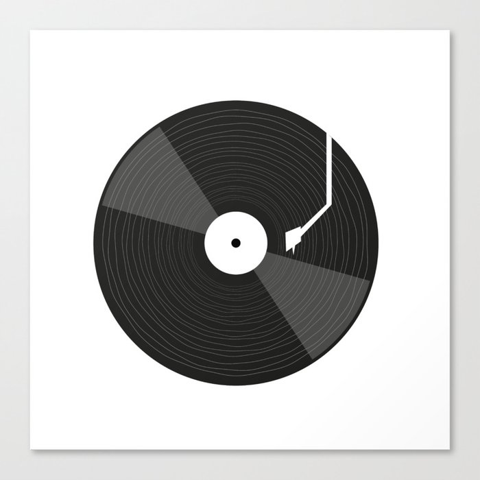 Vinyl Lovers Turntable Gift Best Idea Digging Canvas Print