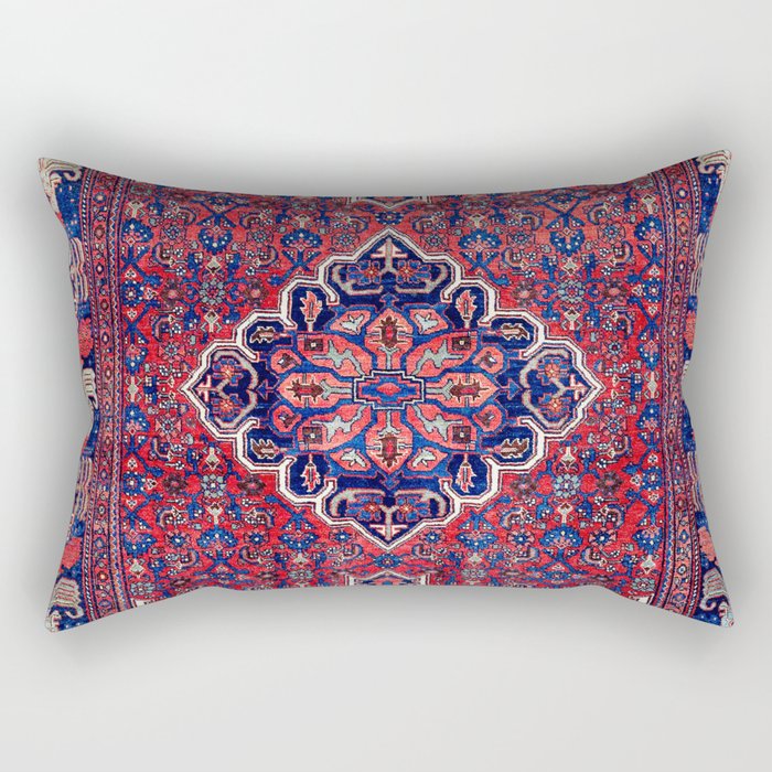 Bijar Kurdish Northwest Persian Rug Print Rectangular Pillow