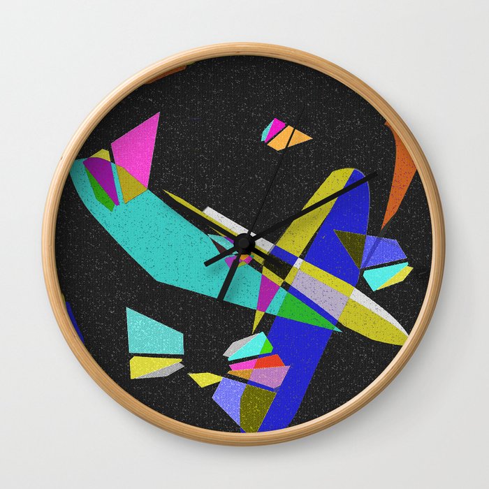 Multicolored abstract 2016 / 016 Wall Clock