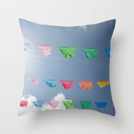 Papel Picado - Mexican Fiesta #1 #wall #art #society6 Throw Pillow