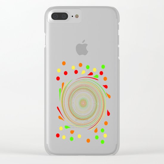 Paint Splatter Clear iPhone Case