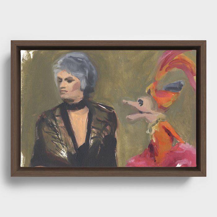Bea and Madame Framed Canvas