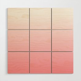 OMBRE PEACHY PINK COLOR Wood Wall Art