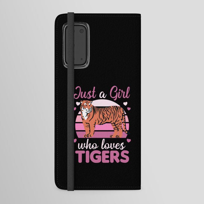 Just a girl who loves tigers - Sweet Zoo Animals Android Wallet Case