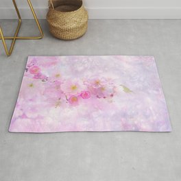 Cherry Blossoms Pink Rug