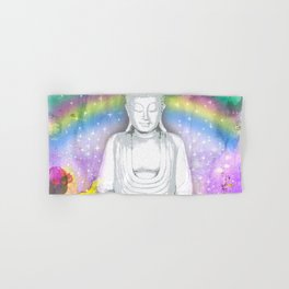 Buddha and Rainbow Hand & Bath Towel