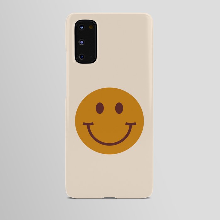 70s Retro Yellow Smiley Face Android Case