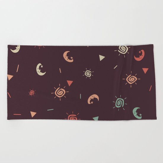 Day and night Beach Towel